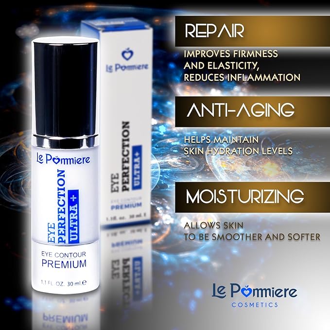 under eye cream 1.1 fl oz. Anti bags, dark circles and puffiness. Anti age, crow's feet. Vitamin E. eye contour anti wrinkle. Moisturizer for face and skin-VivaGrace Women