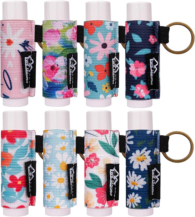 WK IEASON Lip Balm Holder Keychain Bulk Chapstick Holder Key chain-VivaGrace Women