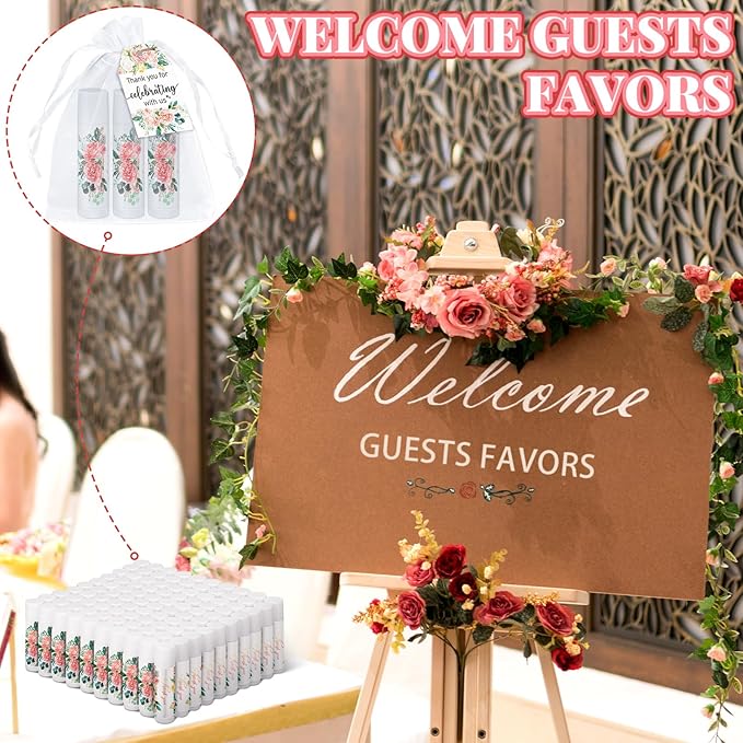 100 Pack Thank You Gifts Lip Balm Bulk Party Supplies Employee Appreciation Gifts for Guests Wedding Bridal Shower Bachelorette Gifts Baby Shower Favors for Coworkers Women Homeless Nurse-VivaGrace Women