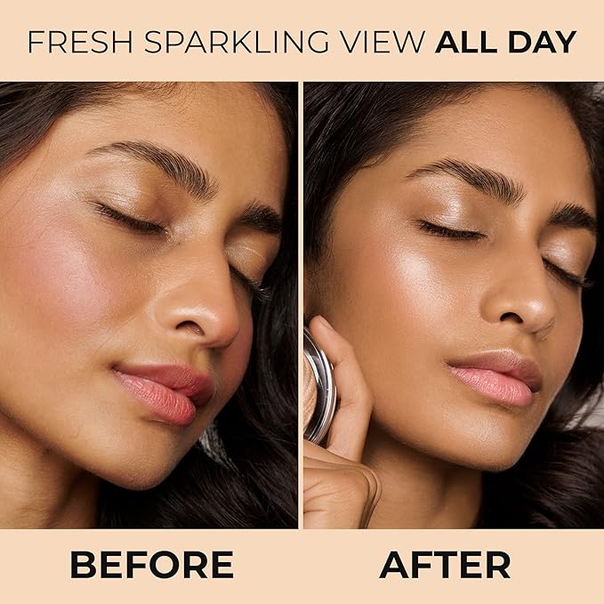 LAMEL HD Highlighting Face Powder - Natural Glow and Luminous Finish, Baked Blendable Pigmented Formula - Long-lasting & Fade-Resistant Wear, 402 12g/0.42 oz-VivaGrace Women