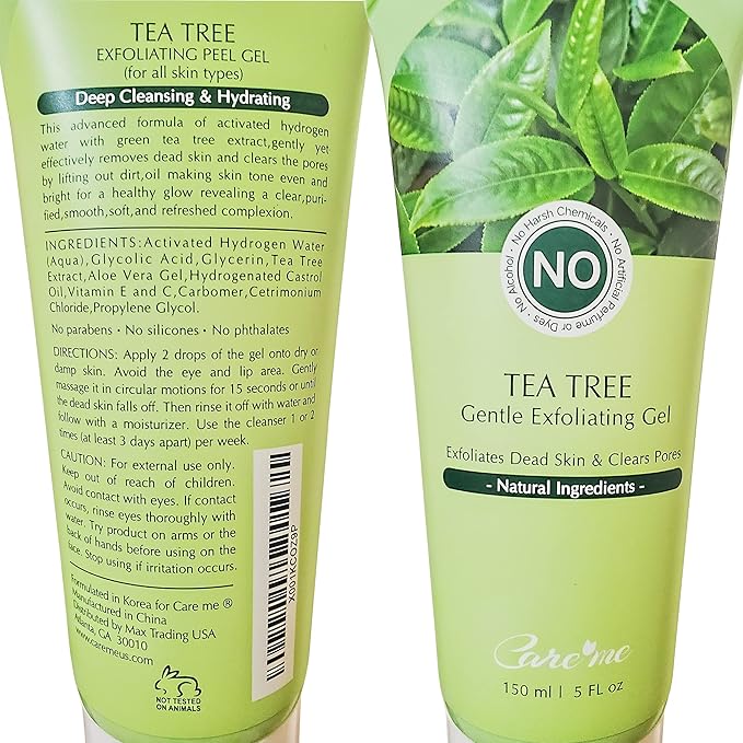 Facial Exfoliating Gel, Non-Scrub Gentle Exfoliantor for Face & Body, Exfoliates, Peels, and Removes Dead Skin Cells, Reveals Glowing, Brighter Skin, 150 ml/5 fl oz