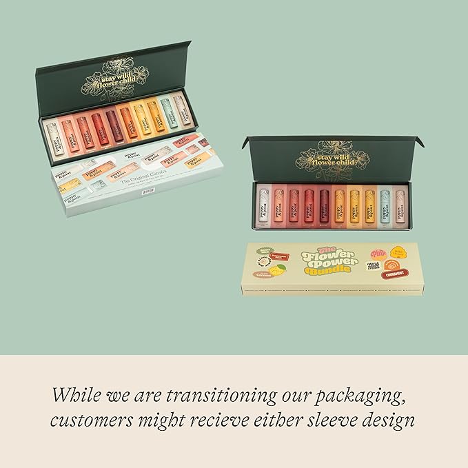 Jumbo Lip Balm Gift Set (10-Pack) | Poppy & Pout All Natural Lip Balms & Moisturizers | Hydrates with Beeswax, Vitamin E, Organic Coconut Oil | Cruelty-Free | Lip Balm in Recyclable Cardboard Tube-VivaGrace Women
