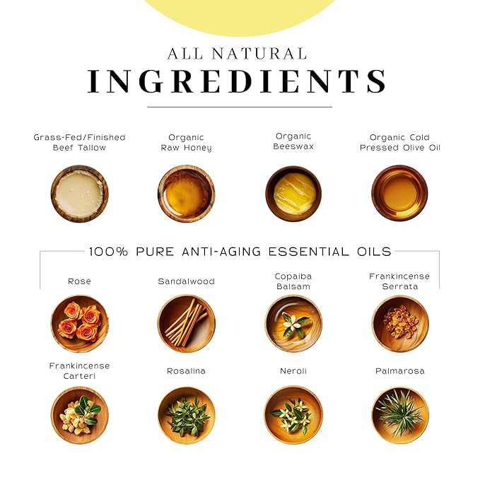 Vanman's Tallow and Honey Balm (3 Pack) - Tallow Face Moisturizer with Pure Grass-Fed/Finished Beef Tallow for Skin and Essential Oils, Organic Raw Honey and Beeswax, Cold Pressed Olive Oil - 2.5 oz-VivaGrace Women