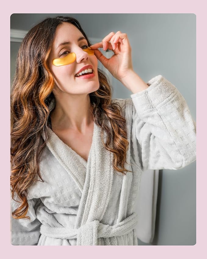 Under Eye Patches for Dark Circles and Puffiness - (15 pairs) Collagen Eye Masks with Natural Extracts for Wrinkle Reduction, Puffy Eyes & Eye Treatment Gels-VivaGrace Women