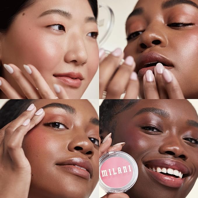 Milani Cheek Kiss Cream Blush- Cream to Gel Blush for Cheek and Lip Tint-VivaGrace Women