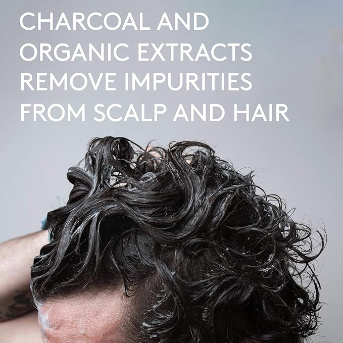 Barrel and Oak - Cleansing Charcoal Shampoo, Clarifying Shampoo, Hair Care for Men, Deep Cleans & Purifies, Hydrates & Soothes Dry Scalp, Essential Oil-Based Scent, Vegan (Mint & Eucalyptus, 16 oz)-VivaGrace Women