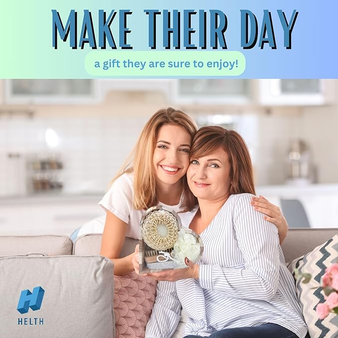 Spa Kit Birthday Box with Loofah Body Brush Lemon Lime Goat Milk Soap, Green-VivaGrace Women