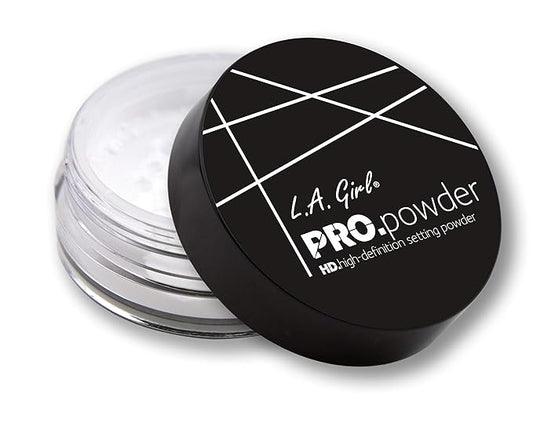 L.A. Girl Pro Powder High Definition Setting Powder Translucent Pack, Matte finish, Clear, 3 Count(Pack of 1)-VivaGrace Women