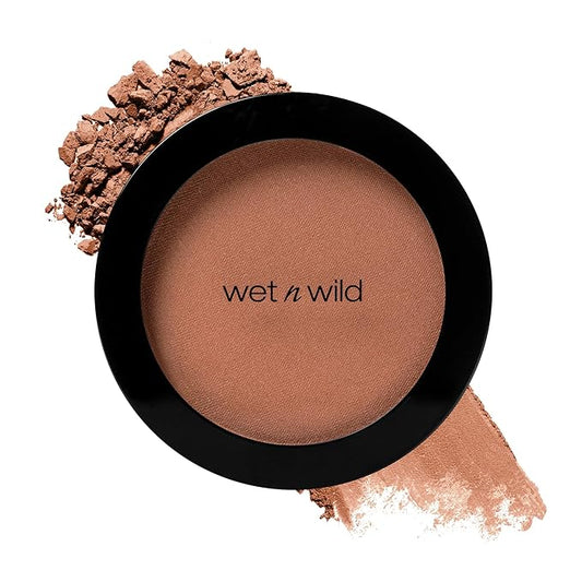 wet n wild Color Icon Blush, Effortless Glow & Seamless Blend infused with Luxuriously Smooth Jojoba Oil, Sheer Finish with a Matte Natural Glow, Cruelty-Free & Vegan - Naked Brown-VivaGrace Women