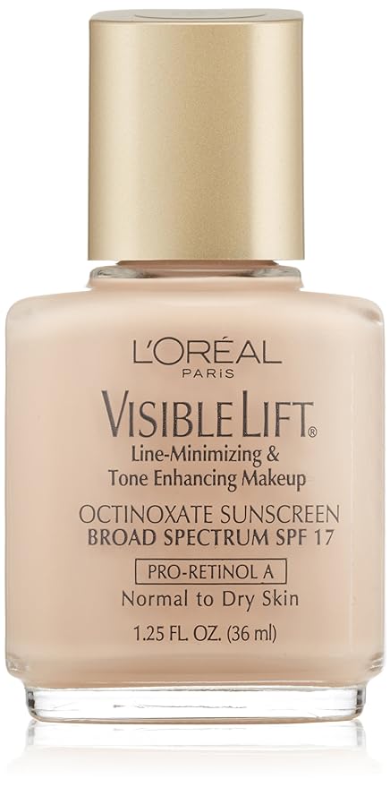 L'oreal Visible Lift Line-minimizing and Tone-enhancing Makeup, Normal/Dry Skin, Pale, 1.25-Fluid Ounce-VivaGrace Women