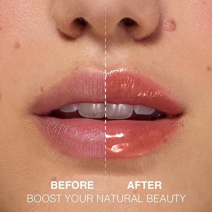 Lip Plumper Gloss Lip Job - Plumping Lip Gloss with Glossy Finish - Lip Pump Gloss with Hydrating & Smoothing Formula - 0.14 Fl Oz (Slinky Silk)-VivaGrace Women