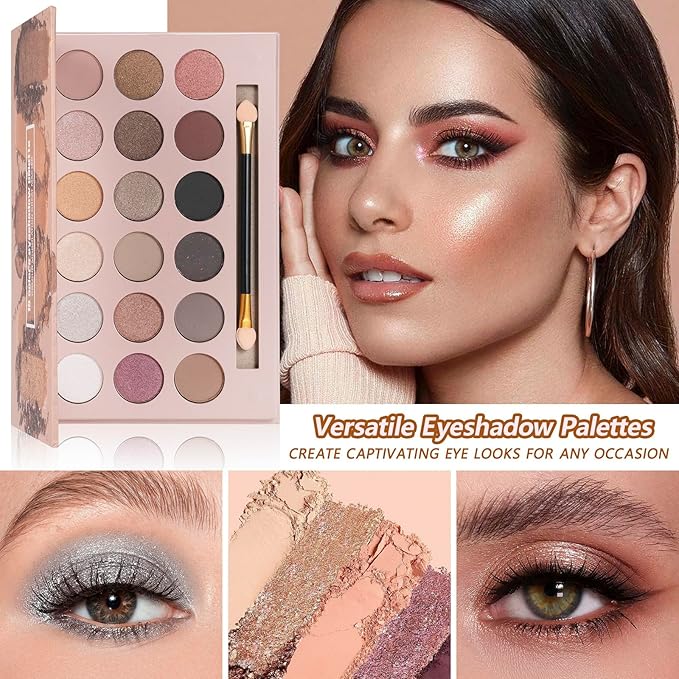 Makeup Kit Makeup Sets for Teens Makeup kits for Women Teenagers Make up Eyeshadow Palette Foundation Concealer Lipgloss Loose Powder Makeup Kit for Women Full Kit-VivaGrace Women