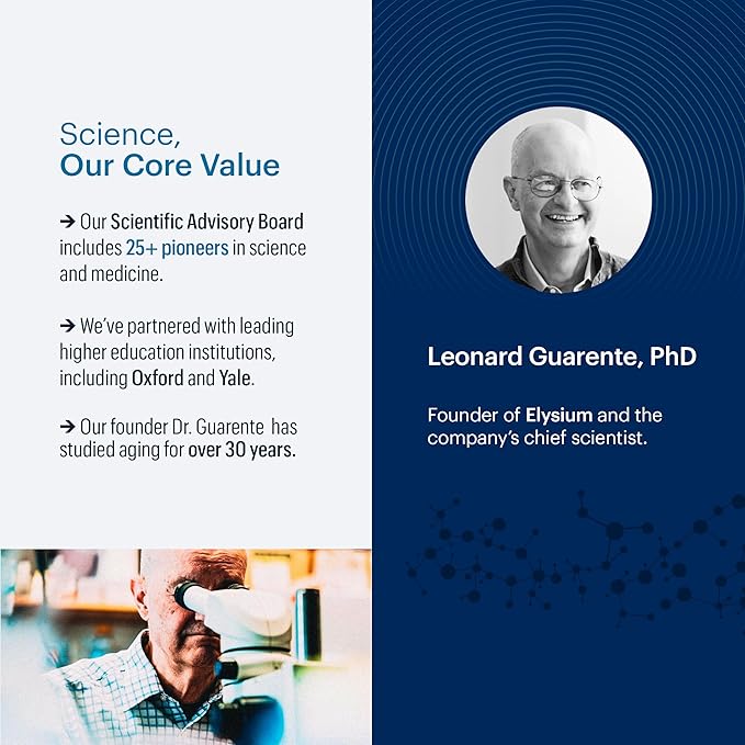 ELYSIUM Basis NAD Plus Supplement 30 Servings - with Nicotinamide Riboside 250mg and Pterostilbene 50mg - Healthy Aging Supplement & Cellular Energy-VivaGrace Women