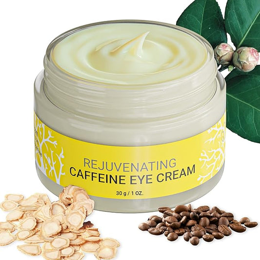 Doppeltree Caffeine Under Eye Cream Anti Aging Men and Women, for Wrinkles, Puffy Eyes and Dark Circles - Brightening & Firming, Minimize Bags, Puffiness and Fine Lines-VivaGrace Women