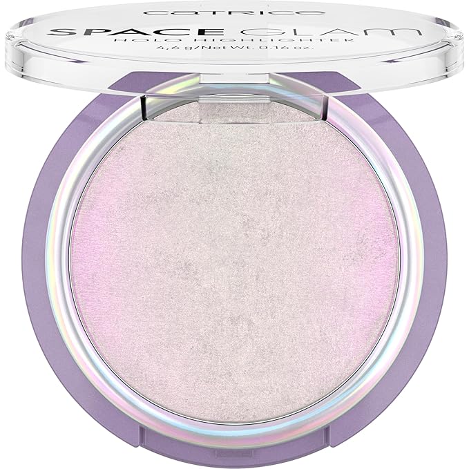 Catrice | Space Glam Holo Highlighter | Iridescent, Multichrome, Highly Pigmented | Pink, Gold & Green Shimmer Effect | Vegan & Cruelty Free-VivaGrace Women