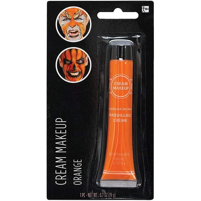 Orange Cream Makeup Tube - 0.7 oz. (Pack of 1) - Vibrant Color & Pigmented Perfect for Festive & Creative Looks-VivaGrace Women