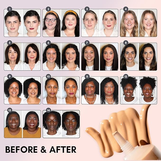 Clover Skin Is In Serum Foundation | Hydrating Face Serum, Lightweight Foundation, Cruelty-Free & Vegan | With Squalane And Sunflower Seed Wax | 30 ml - Shade 04 (Light)-VivaGrace Women