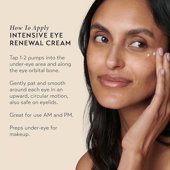 SHANI DARDEN Intensive Eye Renewal Cream, Hydrating Under Eye Cream for Dark Circles, Fine Lines, Wrinkles & Crows Feet with Niacinamide, Shea Butter & Ceramide, Crease-Free & Makeup-Ready, 0.50 fl oz-VivaGrace Women