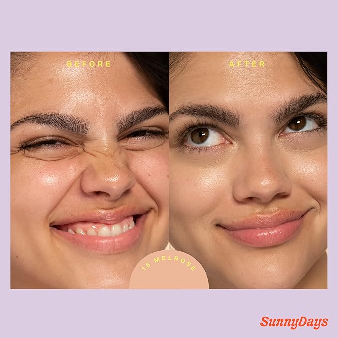 Tower 28 Beauty SunnyDays SPF 30 Tinted Mineral Sunscreen - For Sensitive Skin - 2-in-1 Facial Broad Spectrum UVA/UVB Protection + Foundation - Shade 15 MELROSE, 1 Fl Oz-VivaGrace Women