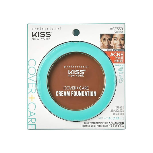 KISS Cover+Care Acne Control Cream Foundation (Coconut)-VivaGrace Women