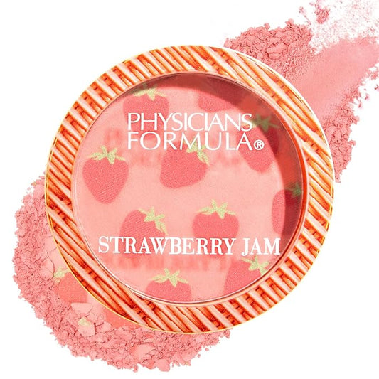 Physicians Formula Murumuru Strawberry Jam Blush Strawberry, Shimmery finish-VivaGrace Women