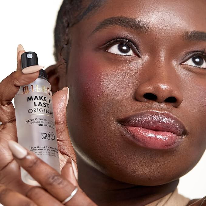 Milani Make It Last Original - Natural Finish Setting Spray 3-in-1 Setting Spray and Primer- Prime + Correct + Set Makeup Finishing Spray and Primer - Long Lasting Makeup Primer and Spray 2.03 Fl. Oz-VivaGrace Women