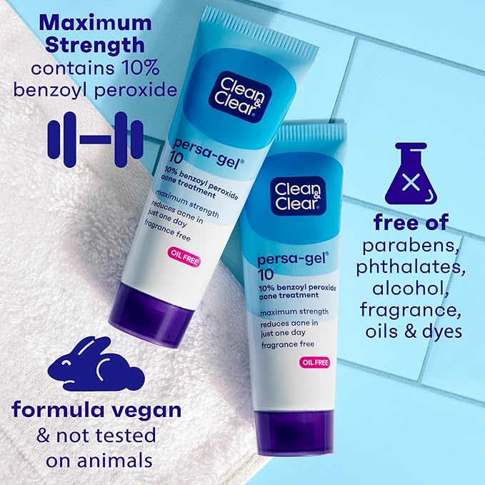 Clean & Clear, Persa-Gel 10 Acne Spot Treatment, Maximum Strength, 1 Oz