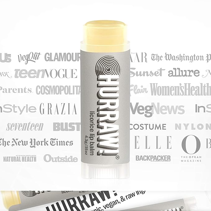Hurraw! Licorice Lip Balm: Organic, Certified Vegan, Cruelty and Gluten Free. Non-GMO, 100% Natural Ingredients. Bee, Shea, Soy and Palm Free. Made in USA-VivaGrace Women
