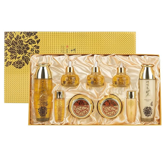 YEDAM YUN BIT Prime Luxury Gold Women Skin Care Set With Skin, Emulsion, Cream, Serum, Wrinkle Care Nourishing And Moisturizing, Calming Korea Cosmetics-VivaGrace Women