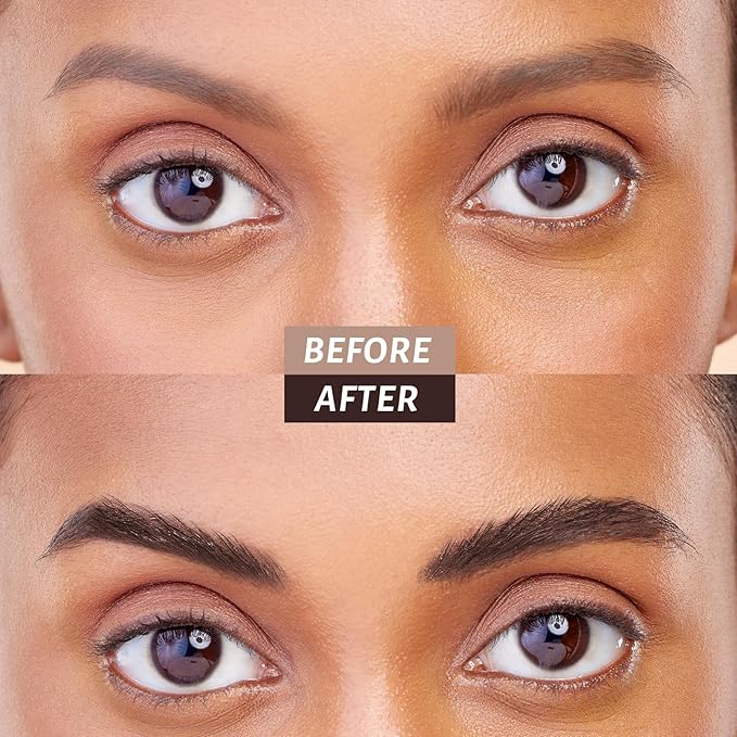 Black Brown Eyebrow Pencil with 4-Prong Micro-Fork Tip, Microblading Dark Brown Eyebrow Pen for Women, Create Natural, Defined Brows, 24H Long Wear YES.EYE DO (Shadow Granite-Black Brown)-VivaGrace Women