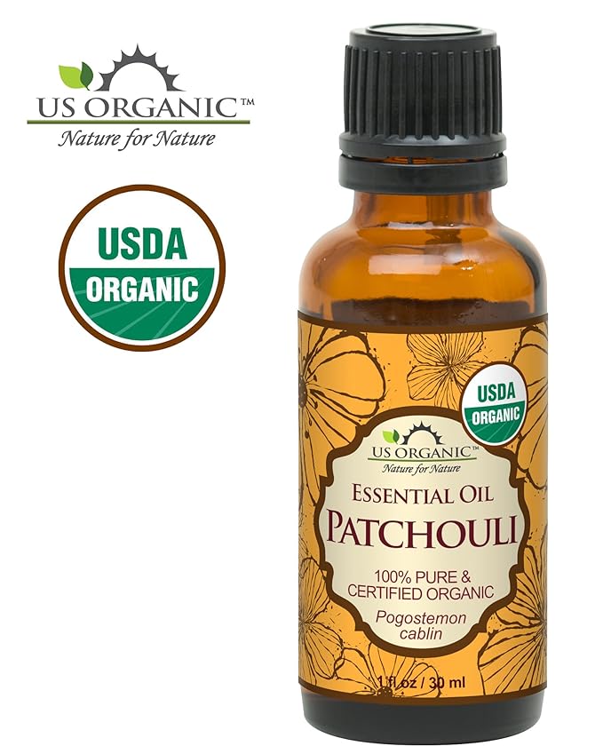 US Organic 100% Pure Patchouli Essential Oil - USDA Certified Organic, Steam Distilled - W/Euro droppers (More Size Variations Available) (30 ml / 1 fl oz)-VivaGrace Women