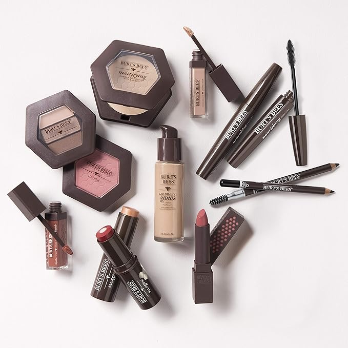 Burts Bees 100% Natural Mattifying Powder Foundation, Nutmeg - 0.3 Ounce (Pack of 2)-VivaGrace Women