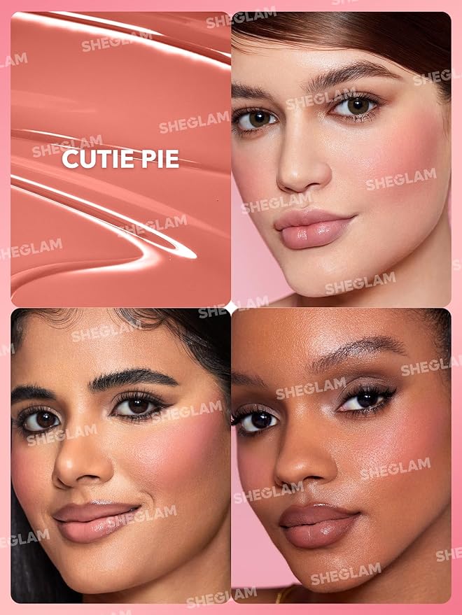 SHEGLAM Color Bloom Liquid Blush Makeup for Cheeks Matte Finish-Cutie Pie-VivaGrace Women