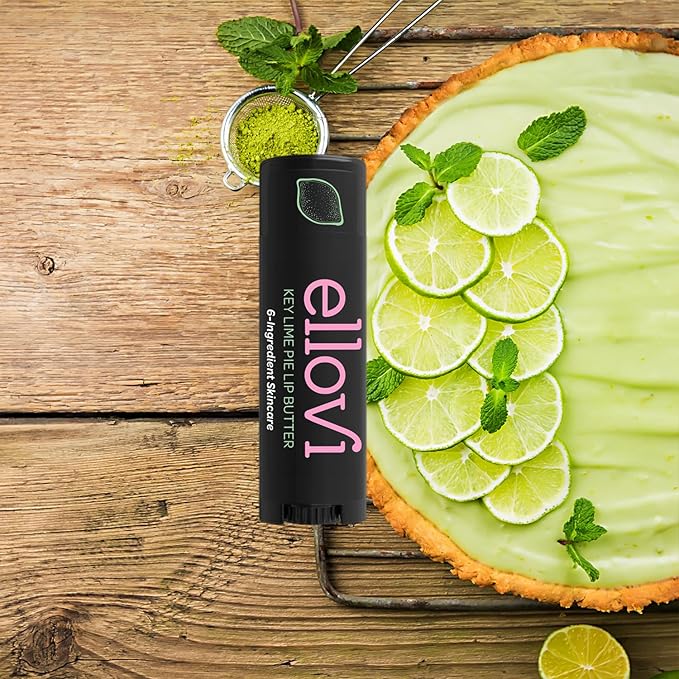 Natural Lip Butter Lip Balm - Key Lime - Pure Enough to Eat - Made With Just 6 Vegan Ingredients - Moisturizing Lip Care for All Day Hydration-VivaGrace Women
