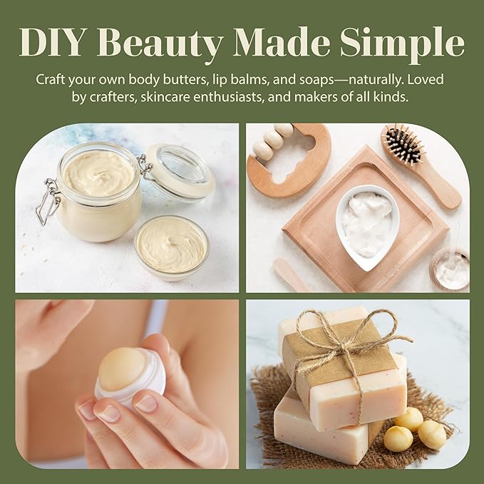 era of nature Organic Unrefined Raw Mango Body Butter Block 8oz - Moisturizing Mango Seed Raw Butter Bar for Skin & Hair, DIY Lip Balm Base, Cream, Soap & Lotion Making Supplies Kit, Personal Skincare-VivaGrace Women