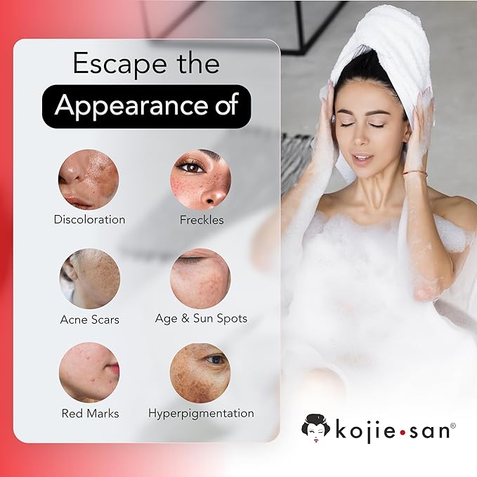 Kojie San Skin and Body Soap 2 Piece Set – Original Kojic Acid, Dark Spot Remover Soap Bar with Coconut & Tea Tree Oil – 65g x 2 Bars & 30g Face Cream-VivaGrace Women