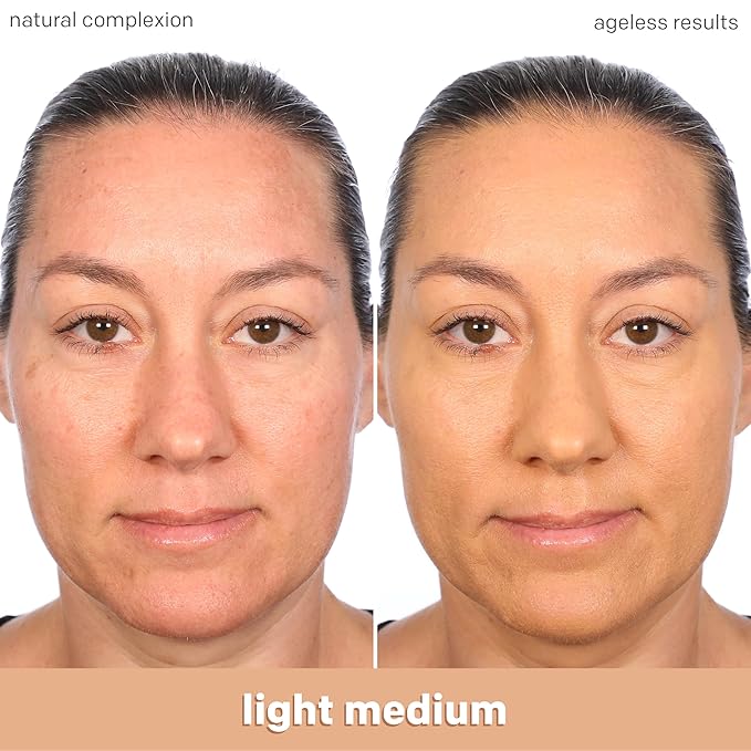 Almay Anti-Aging Foundation, Smart Shade Face Makeup with Hyaluronic Acid, Niacinamide, Vitamin C & E, Hypoallergenic-Fragrance Free, 200 Light Medium, 1 Fl Oz (Pack of 1)-VivaGrace Women