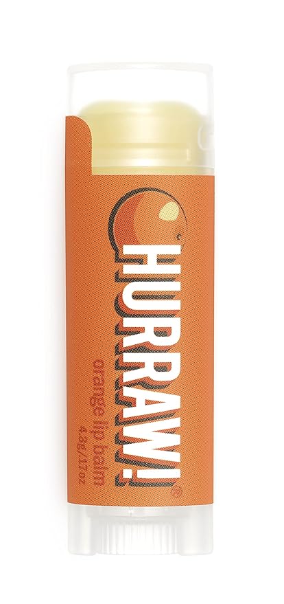 Hurraw! Orange Lip Balm: Organic, Certified Vegan, Cruelty and Gluten Free. Non-GMO, 100% Natural Ingredients. Bee, Shea, Soy and Palm Free. Made in USA-VivaGrace Women