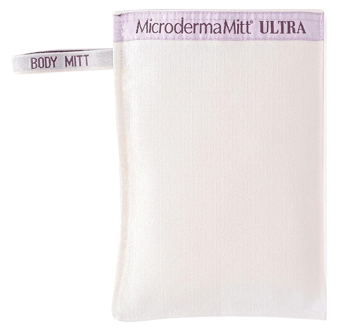 MicrodermaMitt ULTRA Exfoliating Mitt - The Ultimate Deep Exfoliating Body Scrubber Kese Glove – Keratosis Pilaris, Strawberry Skin Treatment, Reduce Ingrown Hair, Turkish Body Scrubber Exfoliator-VivaGrace Women