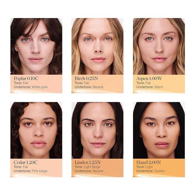 Ogee Complexion Perfecting Liquid Foundation - Lightweight Tinted Moisturizer For Face (Poplar 0.10C - Fair, White-Pink Undertones) - with Vitamin C & Jojoba Oil - Certified Organic & Made in USA-VivaGrace Women