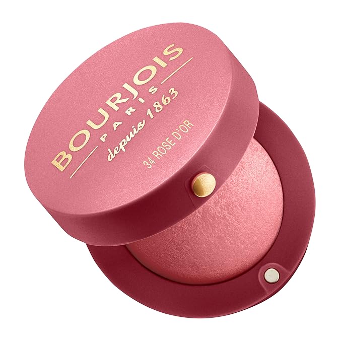 Bourjois Blush for Women, No. 34 Rose d'or, 0.08 Ounce-VivaGrace Women