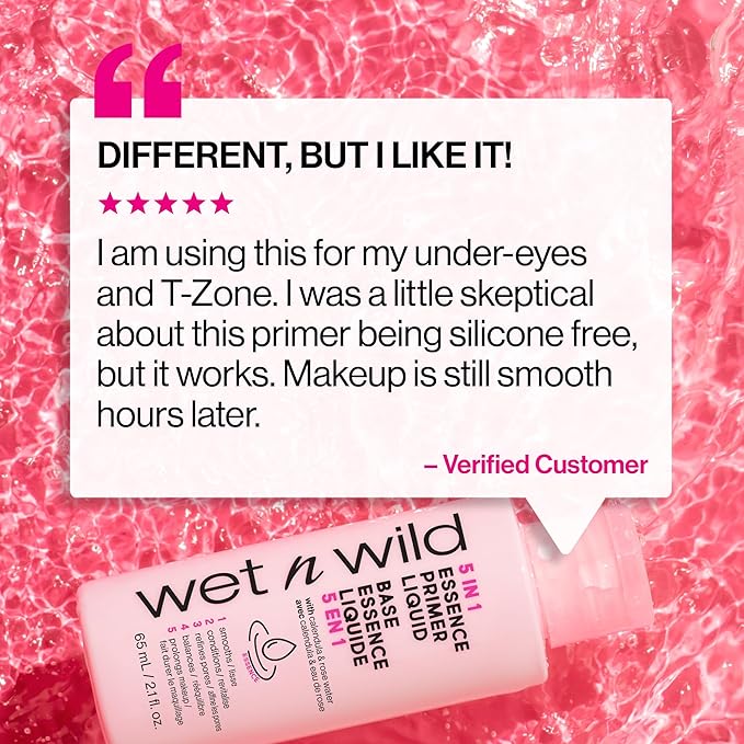 wet n wild 5 In 1 Essence Face Makeup Primer Liquid-VivaGrace Women