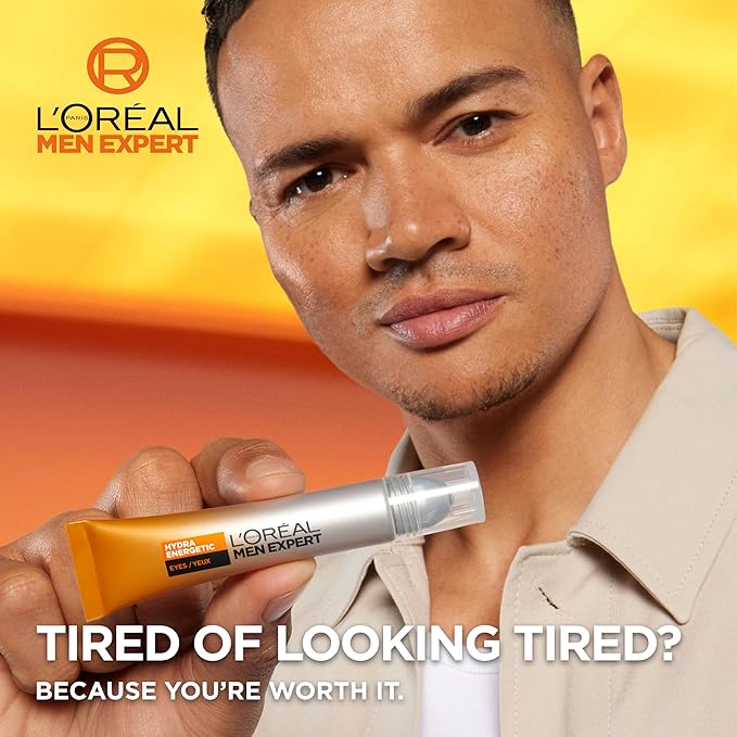 L'Oreal Paris Men Expert Gel Ultra Moisturising Anti-Fatigue Hydra Energetic – 10 ml Eye Roll-On-VivaGrace Women