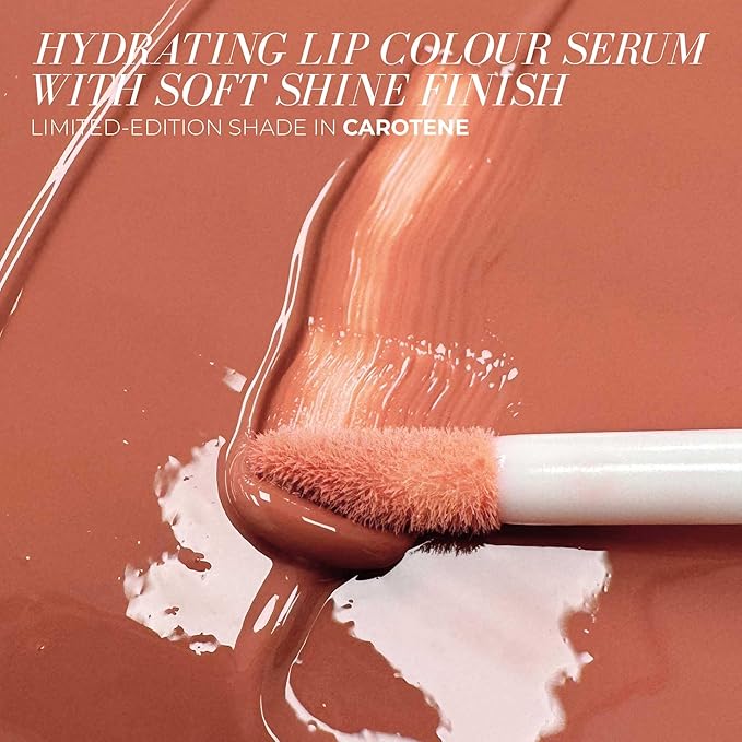 FITGLOW Beauty Lip Colour Serum | Hydrating Lip Gloss | Plumping Anti-Aging Lip Treatment | Natural Shine with Pomegranate Sterols & Collagen | Buildable Color for Dry Chapped Lips | Carotene - 10g-VivaGrace Women