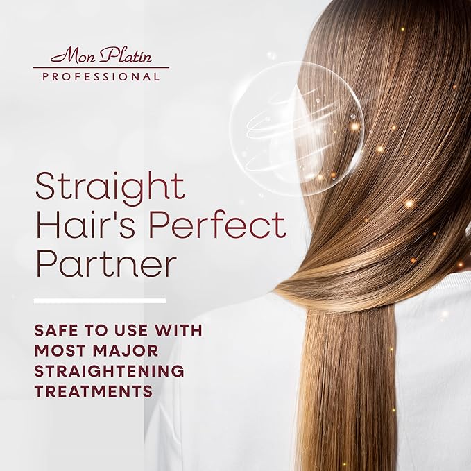 Mon Platin Natural Silk Therapy Salt-Free Shampoo for Straightened Hair - Protects Keratin & Brazilian Treatments, Sulphate-Free Formula, Keeps Hair Vibrant, 400ml-VivaGrace Women