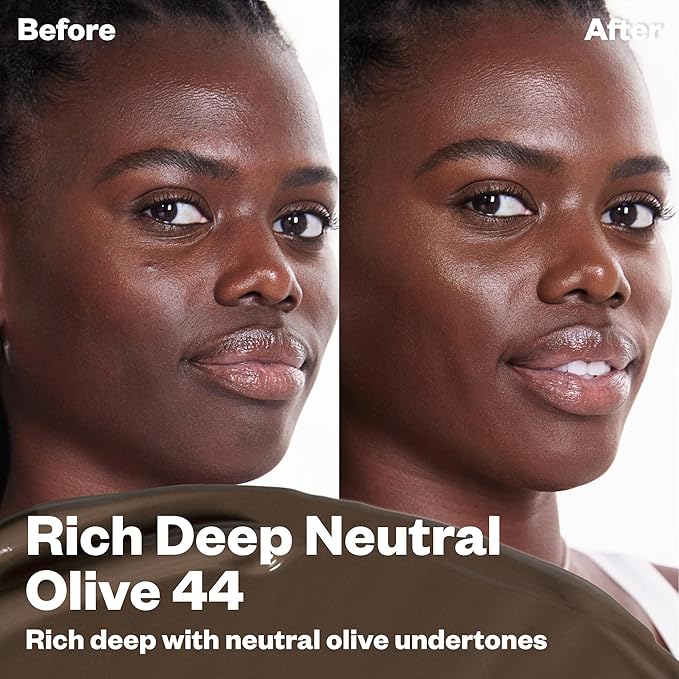 Kosas BB Burst Tinted Face Gel Cream - Supports Healthy Collagen, Smoothes Skin, Hydrates & Moisturizes - Lightweight Buildable Coverage - Rich Deep Neutral Olive 44, (1 Oz/30 ML)-VivaGrace Women