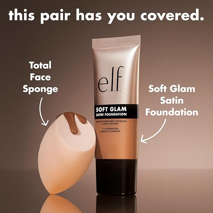 e.l.f. Soft Glam Foundation, Medium Coverage, Long-Lasting & Buildable Foundation For A Smooth, Satin Finish, Vegan & Cruelty-Free, 61 Rich Cool-VivaGrace Women