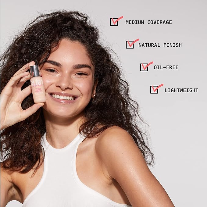 Ruby Kisses Liquid Foundation Medium Coverage, Lightweight, Natural Finish, Face Makeup for All Skin Type, Korean Makeup (Creamy Beige)-VivaGrace Women