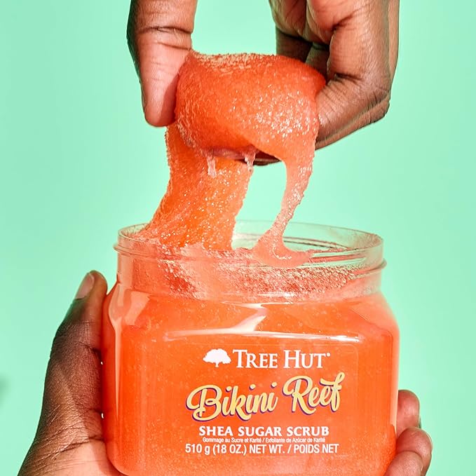Tree Hut Bikini Reef Shea Sugar Scrub | Exfoliating Body Scrub Removes Dead, Dry Skin for a Soft & Hydrated Feel | Nourishing Essential Body Care | 18 fl oz.-VivaGrace Women