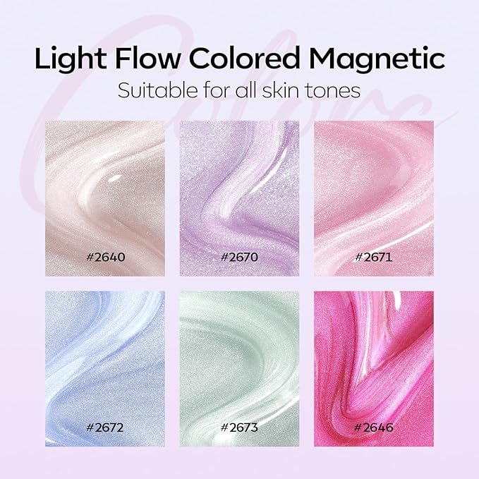 Modelones Cat Eye Gel Nail Polish, 6 Colors Glitter Summer Pink Blue Green Blue Gel Polish Set with Magnet Sparkle Translucent Nail Polish Kit Soak Off Led Nail Art Manicure Salon DIY Gifts-VivaGrace Women